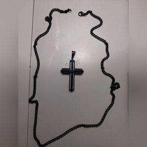 stainless steel cross chain